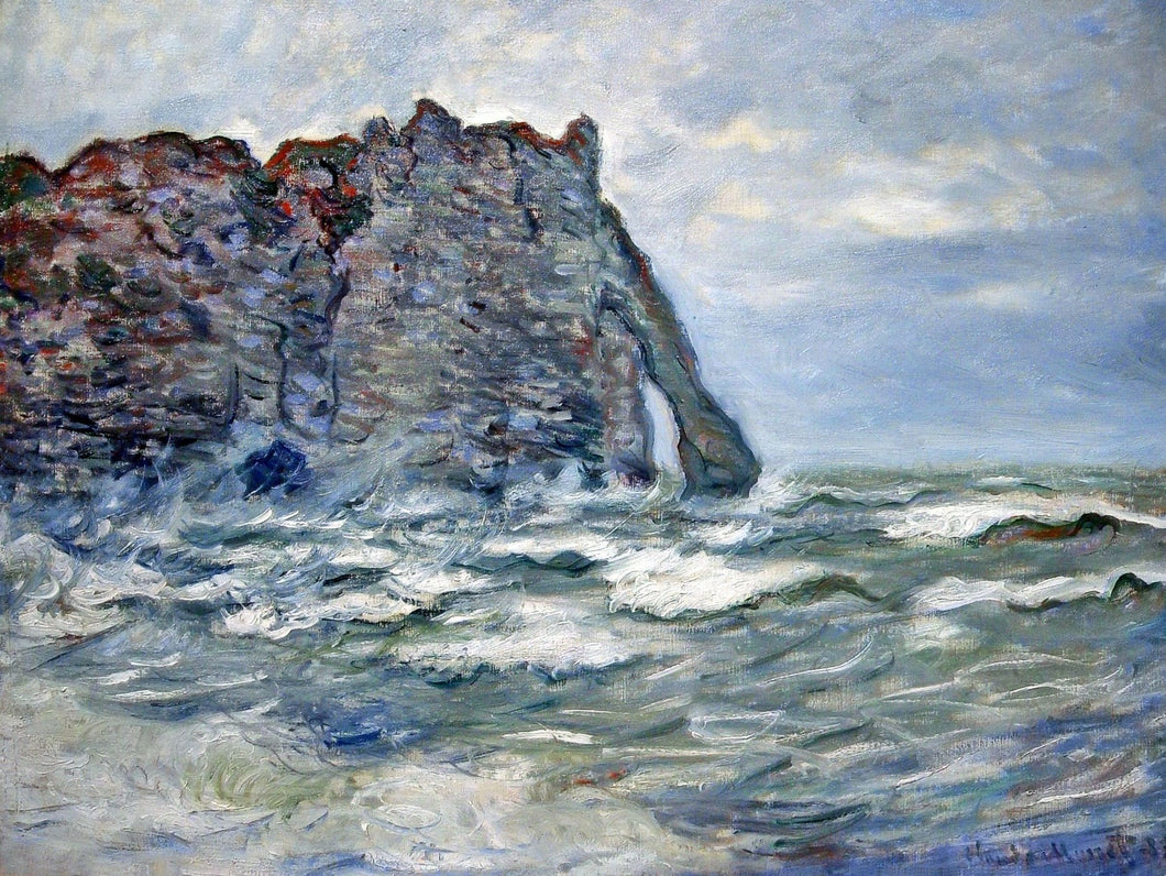 Port Daval (Claude Monet) - Reprodução com Qualidade Museu
