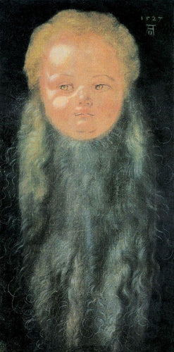 Retrato de um menino com barba comprida - Replicarte