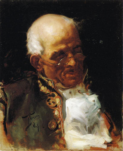 Retrato de um caballero (Joaquin Sorolla) - Reprodução com Qualidade Museu