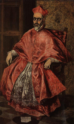 Retrato de um cardeal, provavelmente o cardeal Don Fernando Nino De Guevara - Replicarte