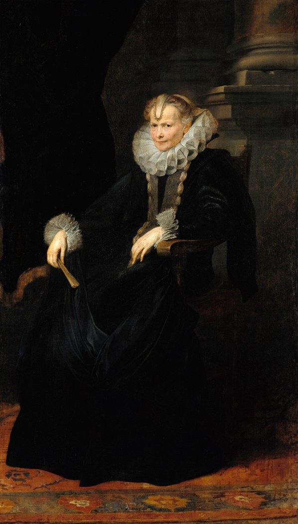 Retrato de uma senhora genovesa (Anthony van Dyck) - Reprodução com Qualidade Museu