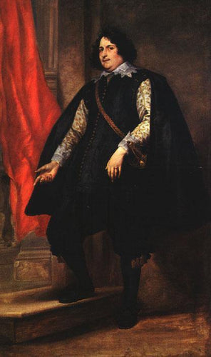 Retrato de um cavalheiro (Anthony van Dyck) - Reprodução com Qualidade Museu
