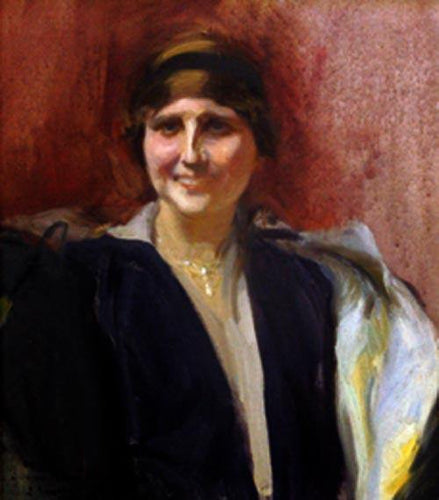 Retrato De Mujer (Joaquin Sorolla) - Reprodução com Qualidade Museu