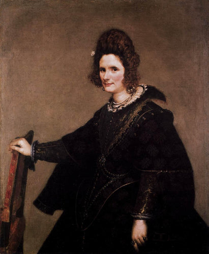 Retrato de uma senhora (Diego velázquez) - Reprodução com Qualidade Museu