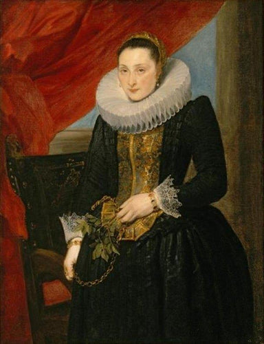 Retrato de uma senhora (Anthony van Dyck) - Reprodução com Qualidade Museu