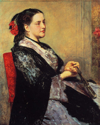 Retrato de uma senhora de Sevilha (Mary Cassatt) - Reprodução com Qualidade Museu