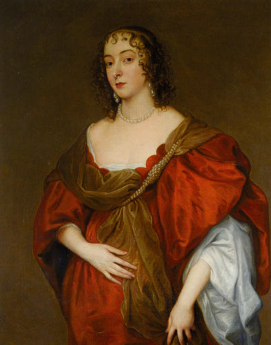 Retrato de uma senhora (Anthony van Dyck) - Reprodução com Qualidade Museu