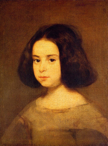Retrato de uma menina (Diego velázquez) - Reprodução com Qualidade Museu