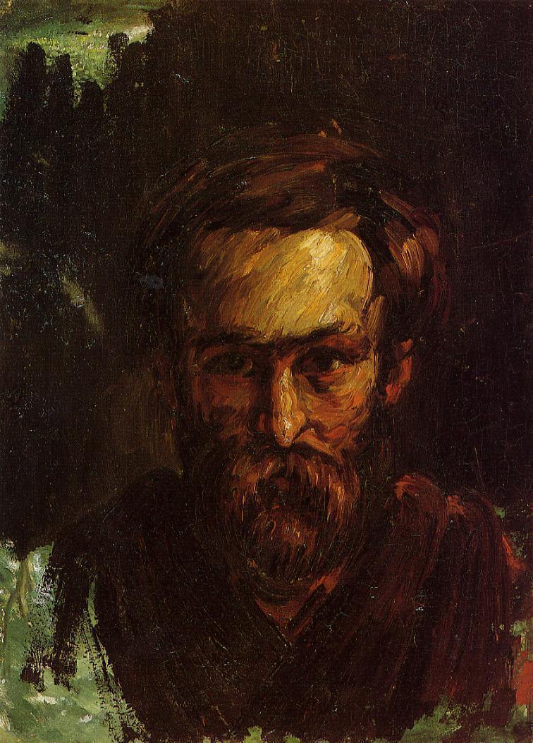 Retrato de um homem (Paul Cézanne) - Reprodução com Qualidade Museu
