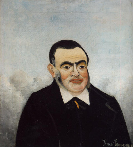 Retrato de um homem (Henri Rousseau) - Reprodução com Qualidade Museu