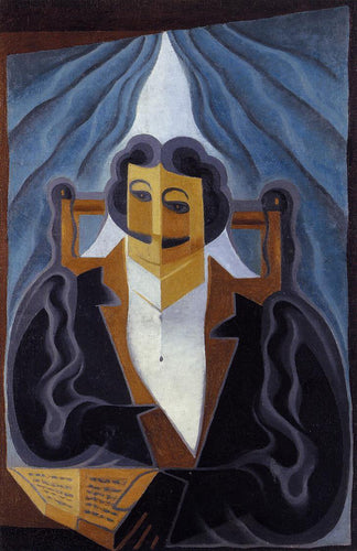 Retrato de um homem (Juan Gris) - Reprodução com Qualidade Museu