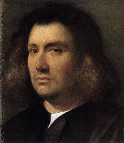 Retrato de um homem - Terris (Giorgione) - Reprodução com Qualidade Museu