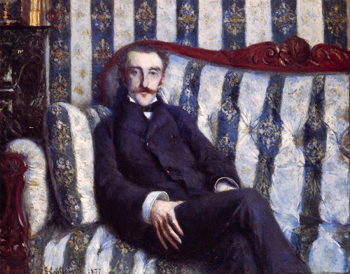 Retrato de um homem (Gustave Caillebotte) - Reprodução com Qualidade Museu