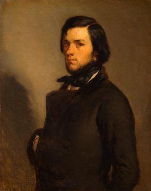 Retrato de um homem (Jean-François Millet) - Reprodução com Qualidade Museu