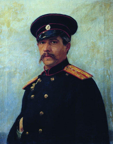 Retrato de um engenheiro militar, capitão A. Shevtsov, esposa do irmão dos artistas