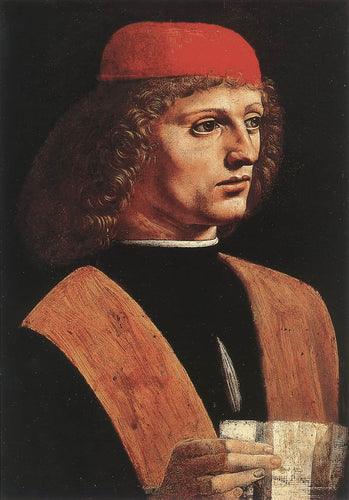 Retrato de um músico (Leonardo da Vinci) - Reprodução com Qualidade Museu