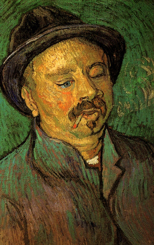 Retrato de um homem com um só olho (Vincent Van Gogh) - Reprodução com Qualidade Museu