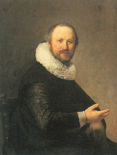 Retrato de um homem (Rembrandt) - Reprodução com Qualidade Museu