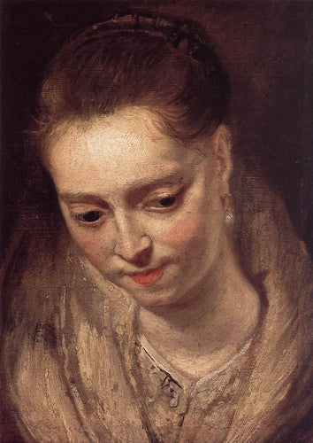 Retrato de uma mulher (Peter Paul Rubens) - Reprodução com Qualidade Museu