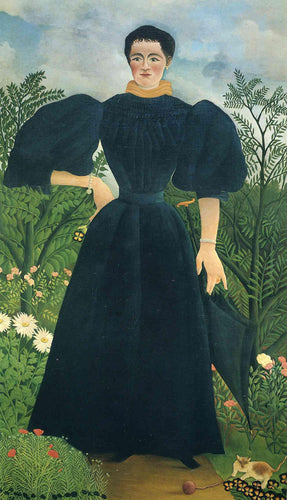 Retrato de uma mulher (Henri Rousseau) - Reprodução com Qualidade Museu