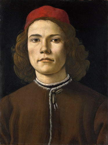 Retrato de um jovem (Sandro Botticelli) - Reprodução com Qualidade Museu