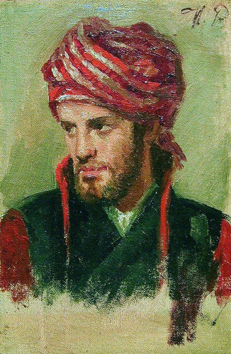 Retrato de um jovem em um turbante