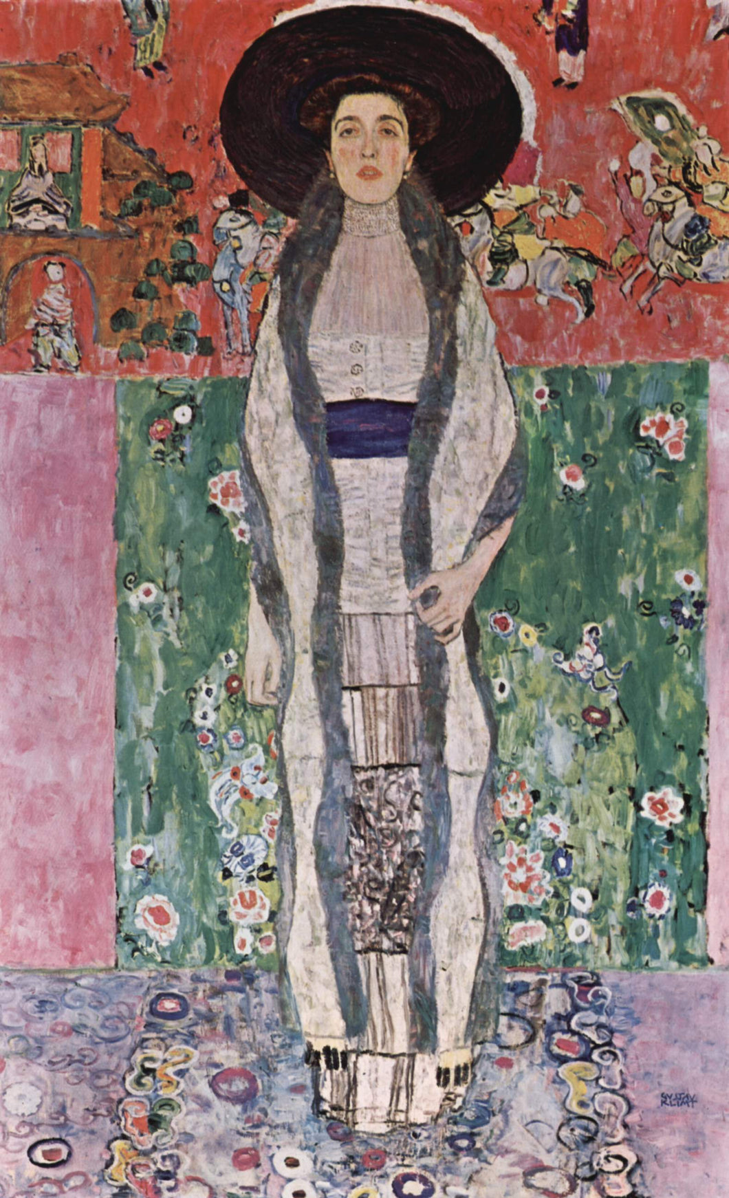 Retrato de Adele Bloch Bauer II (Gustav Klimt) - Reprodução com Qualidade Museu