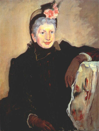 Retrato de uma senhora idosa (Mary Cassatt) - Reprodução com Qualidade Museu