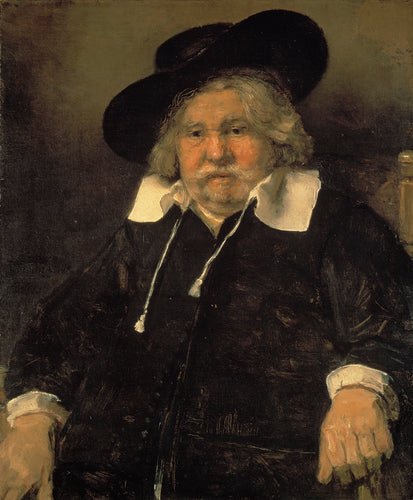 Retrato de um homem idoso (Rembrandt) - Reprodução com Qualidade Museu