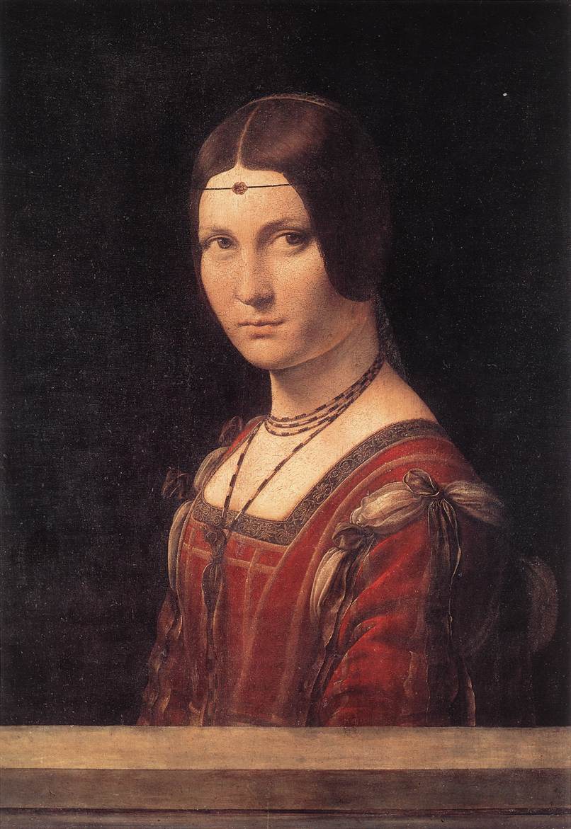 Retrato de uma mulher desconhecida (Leonardo da Vinci) - Reprodução com Qualidade Museu