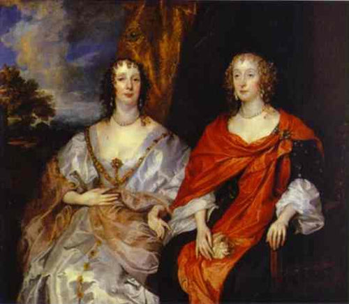 Retrato de Anna Dalkeith, Condessa de Morton, e Lady Anna Kirk (Anthony van Dyck) - Reprodução com Qualidade Museu
