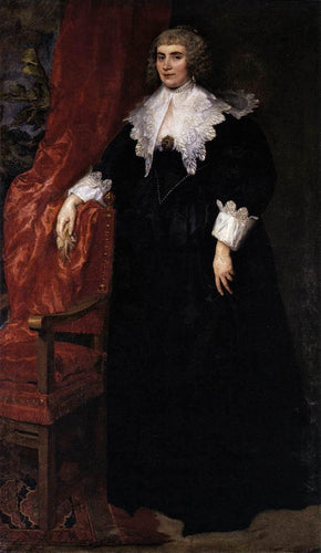 Retrato de Anna Van Craesbecke (Anthony van Dyck) - Reprodução com Qualidade Museu