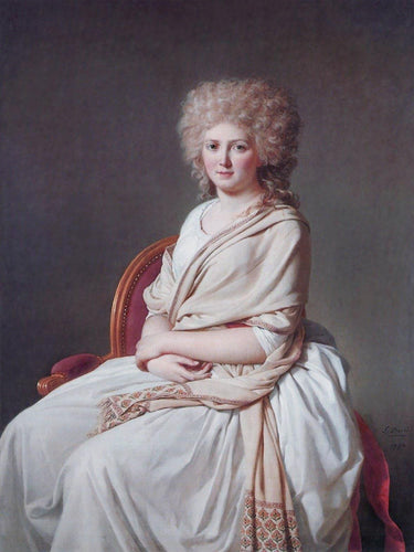 Retrato de Anne-Marie-Louise Thelusson, Condessa de Sorcy (Jacques-Louis David) - Reprodução com Qualidade Museu