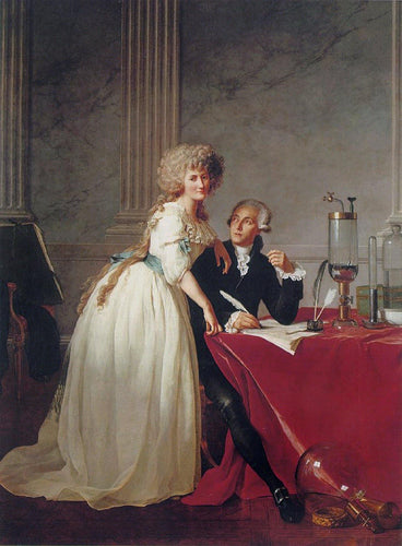Retrato de Antoine Laurent e Marie Anne Lavoisier (Jacques-Louis David) - Reprodução com Qualidade Museu