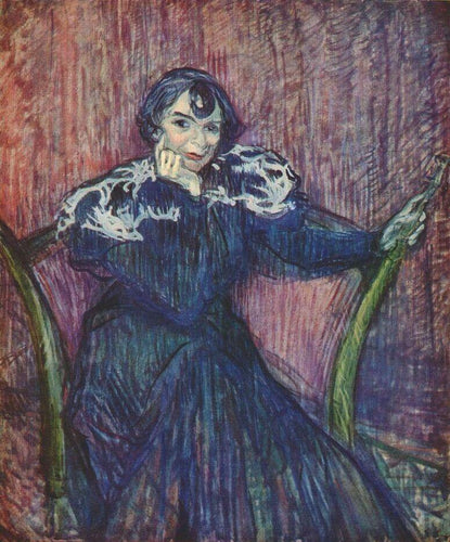 Retrato de Berthe Bady (Henri de Toulouse-Lautrec) - Reprodução com Qualidade Museu