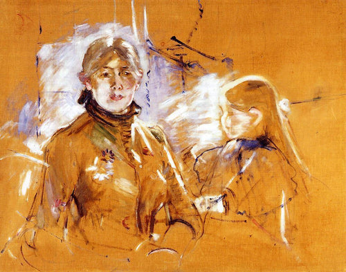 Retrato de Berthe Morisot e sua filha - Replicarte