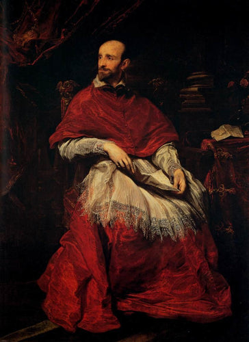 Retrato do cardeal Guido Bentivoglio (Anthony van Dyck) - Reprodução com Qualidade Museu