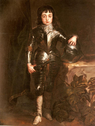 Retrato de Carlos II, quando o Príncipe de Gales (Anthony van Dyck) - Reprodução com Qualidade Museu