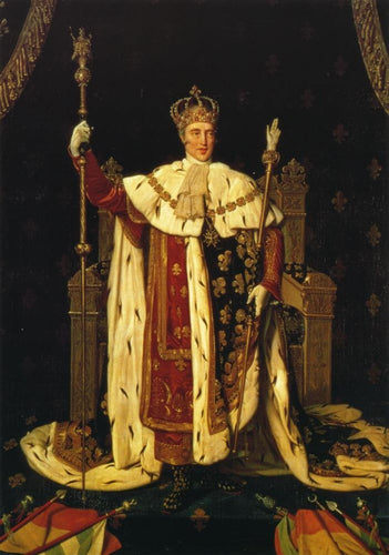 Retrato de Carlos X em vestes de coroação