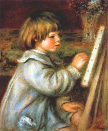 Retrato da pintura de Claude Renoir (Pierre-Auguste Renoir) - Reprodução com Qualidade Museu