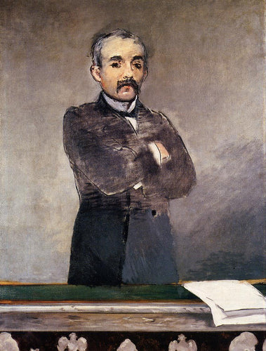 Retrato de Clemenceau na tribuna (Edouard Manet) - Reprodução com Qualidade Museu