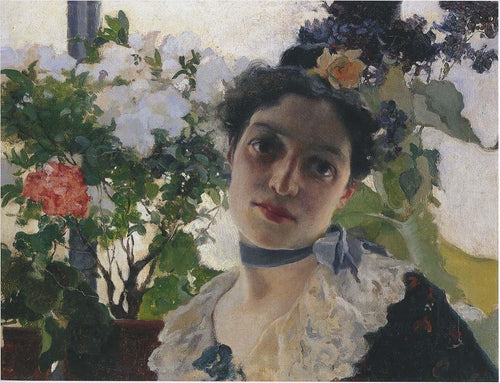 Retrato de Clothilde (Joaquin Sorolla) - Reprodução com Qualidade Museu