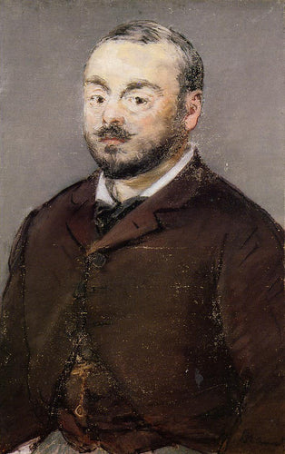 Retrato do compositor Emmanual Chabrier (Edouard Manet) - Reprodução com Qualidade Museu