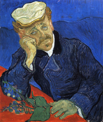Retrato do Doutor Gachet (Vincent Van Gogh) - Reprodução com Qualidade Museu