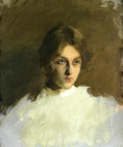 Retrato de Edith French (John Singer Sargent) - Reprodução com Qualidade Museu