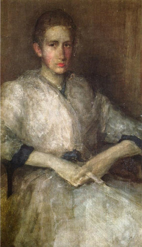 Retrato de Ellen Sturgis Hooper (James Abbott McNeill Whistler) - Reprodução com Qualidade Museu