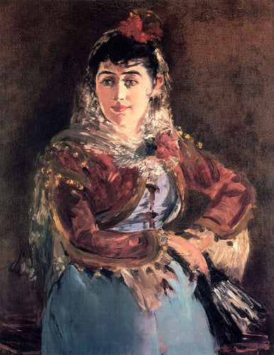 Retrato de Emilie Ambre no papel de Carmen (Edouard Manet) - Reprodução com Qualidade Museu