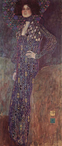 Retrato de Emilie Floge (Gustav Klimt) - Reprodução com Qualidade Museu