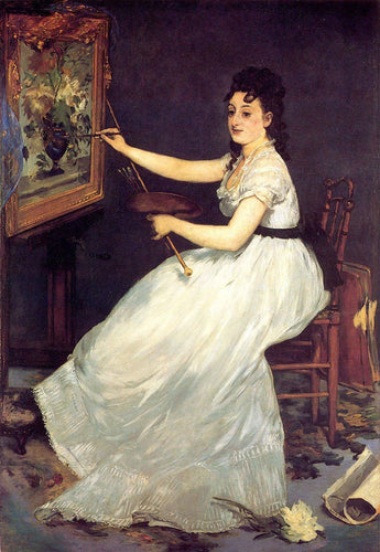 Retrato de Eva Gonzales (Edouard Manet) - Reprodução com Qualidade Museu