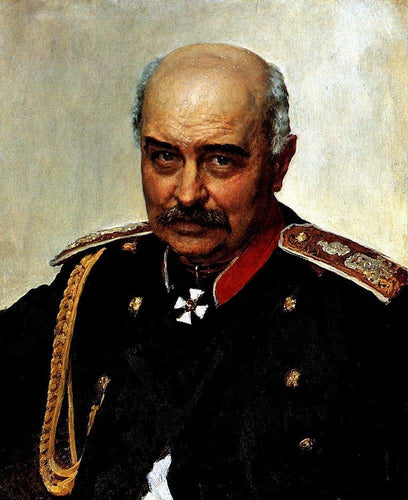 Retrato do general e estadista Mikhail Ivanovich Dragomirov